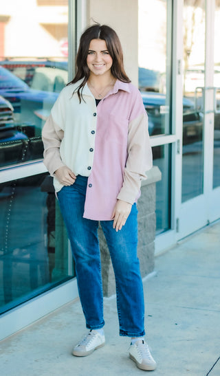 This is Forever Colorblock Shacket