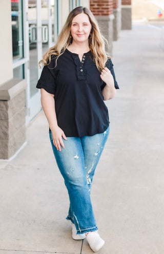 It's the Small Things Basic Top in Black