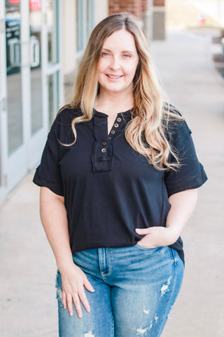 It's the Small Things Basic Top in Black