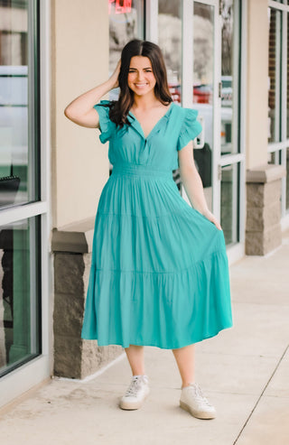 She's Jaded Midi Dress