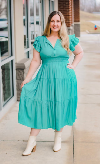 She's Jaded Midi Dress