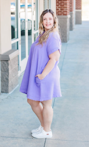 Good Times Basic Dress in Lavender