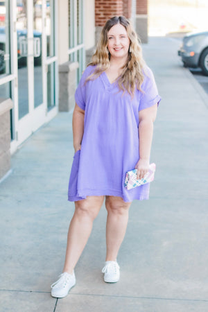 Good Times Basic Dress in Lavender