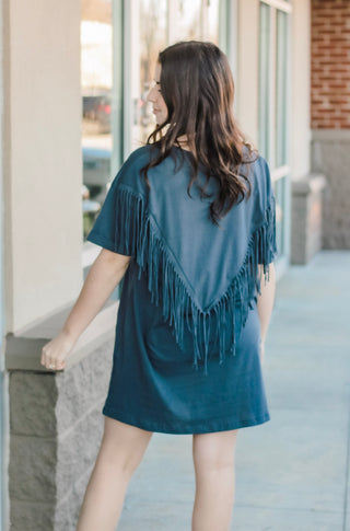 Just Leave Her Wild Fringe Dress