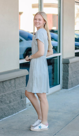 Different Occasions Striped Dress