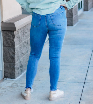 All Time High Button Fly Judy Blue Skinny Jeans
