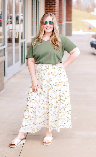 Floral Feeling Maxi Skirt
