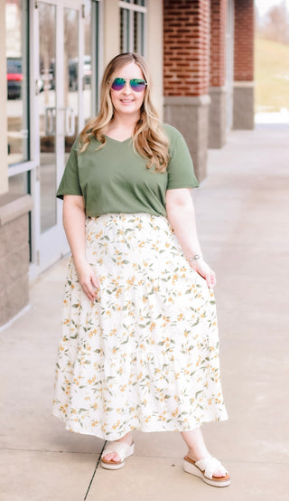 Floral Feeling Maxi Skirt