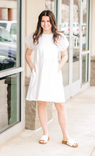 See You in White Babydoll Dress