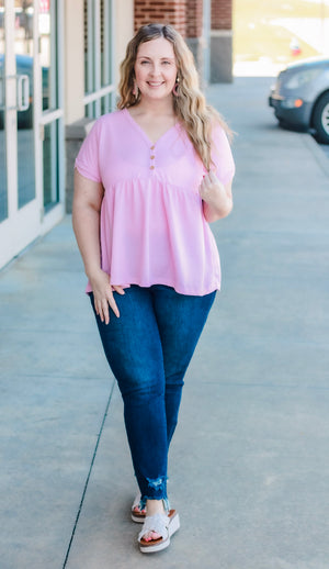 Soft and Kind Top in Baby Pink