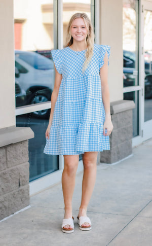 Go for It Gingham Check in Blue