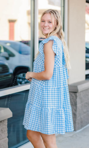 Go for It Gingham Check in Blue