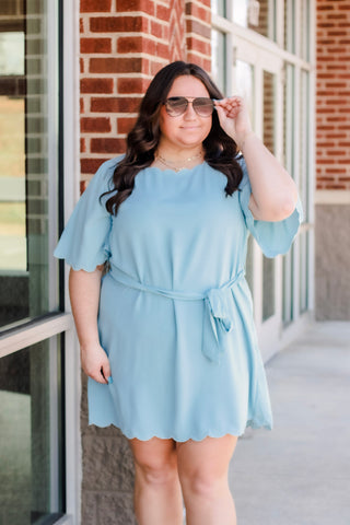 Spring Breeze Dress in Sky Blue