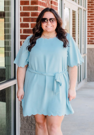 Spring Breeze Dress in Sky Blue