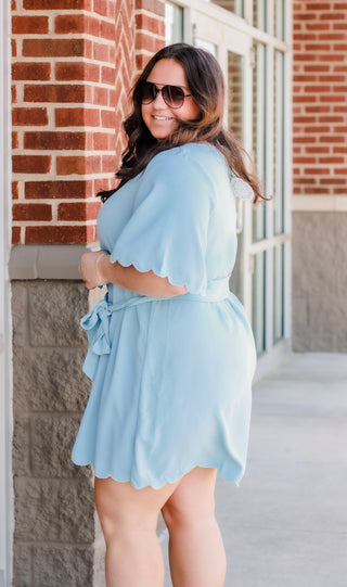 Spring Breeze Dress in Sky Blue