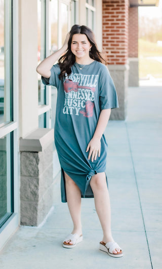 Night in Nashville T-Shirt Dress