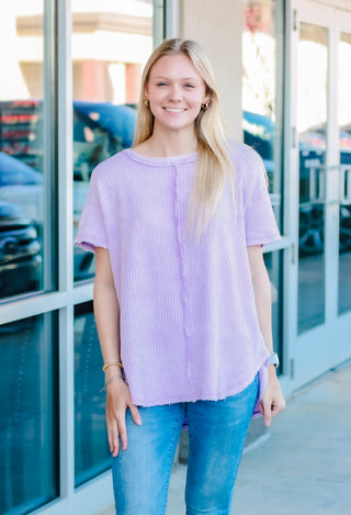 Keep This a Secret Top in Lavender