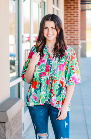 Resort is Calling Floral Blouse