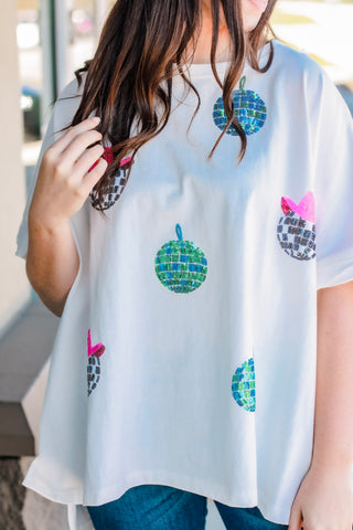 Disco Ball Cowgirl Tee