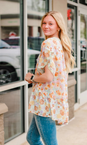 Bringing It All Floral Blouse