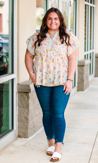 Bringing It All Floral Blouse