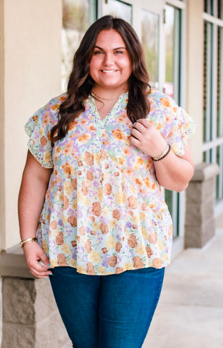 Bringing It All Floral Blouse