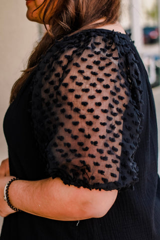 Side Show Black Blouse