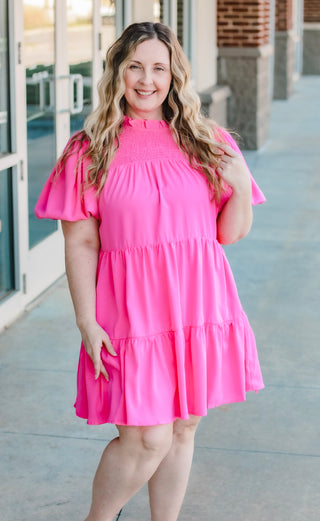 Never Too Soon Dress in Pink