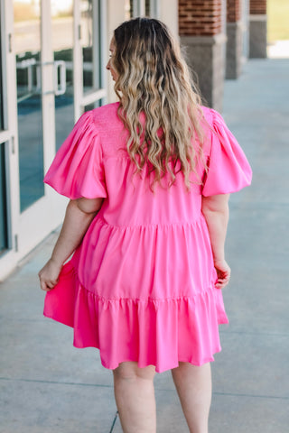 Never Too Soon Dress in Pink