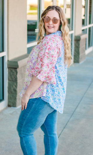 Keeping Me Busy Floral Blouse