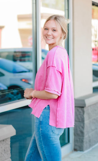 You Don't Know About Me Top in Pink