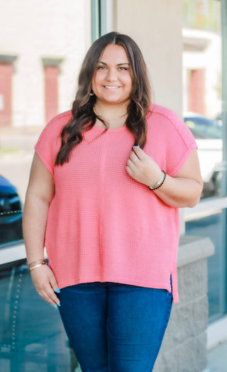 Meant for Summer Top in Coral