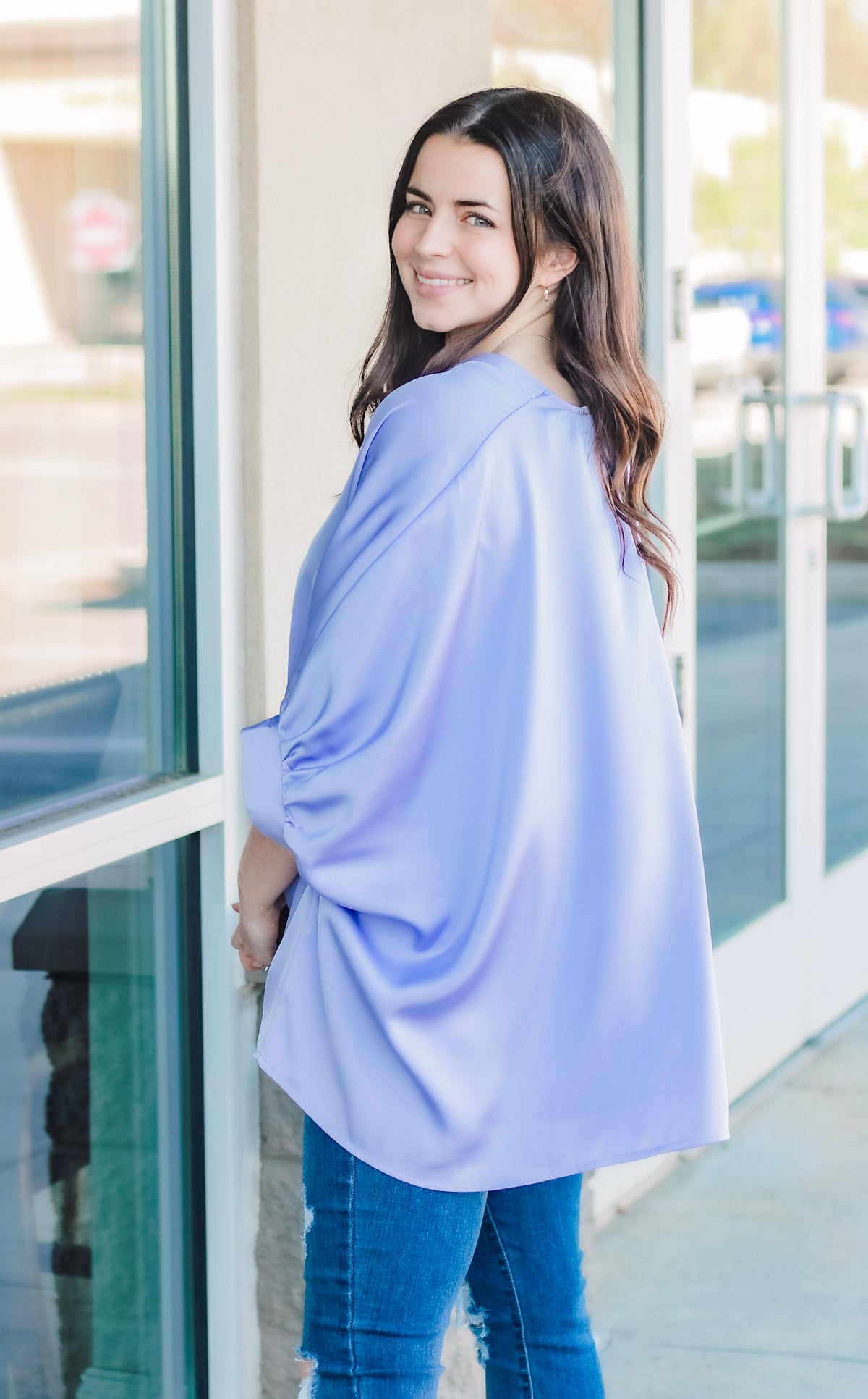 Lexine Blouse Lavender