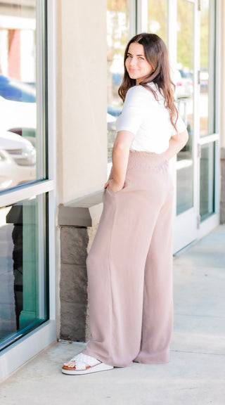 Cute in Comfort Pants in Mocha