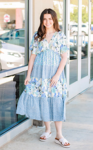 For the Occasion Floral Midi Dress