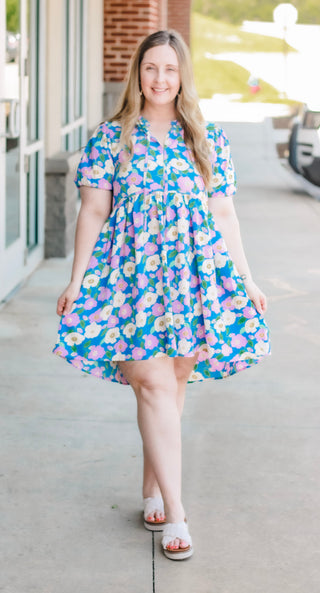 Make You Happy Floral Dress
