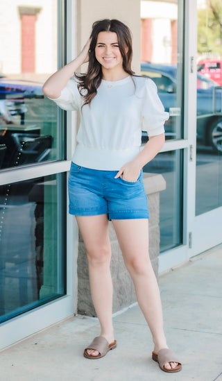 Taking It All Top in Off White