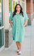 Get Carried Away Mineral Wash Dress in Sage