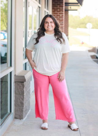 Bubble Gum Baby Linen Blend Pants