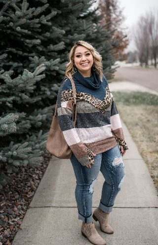 Style Me Cozy in Olive/Charcoal In Store