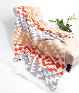 Lush Aztec Print Blanket