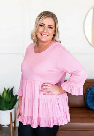 I GOT YOU BABY DOLL TOP- in store