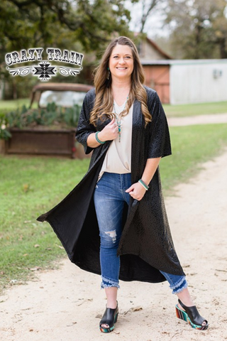 Star Dust Duster- Black