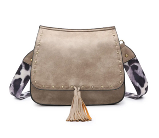 Bailey Crossbody with Animal Print Contrast Strap