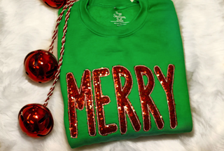 Merry Sequins Sweatshirt