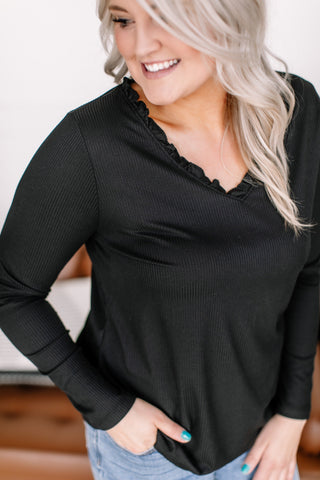 Frilled To Bits Ruffle Neck Top