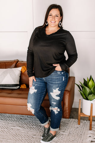 Frilled To Bits Ruffle Neck Top