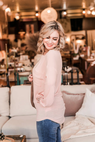 Pretty In Pink Long Sleeved top