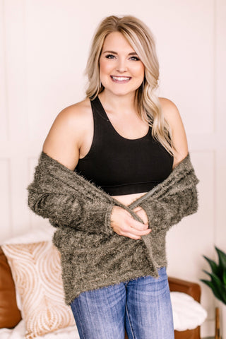 Hold You to It Black Bralette