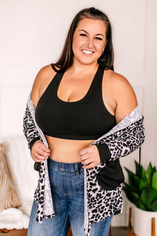 Hold You to It Black Bralette